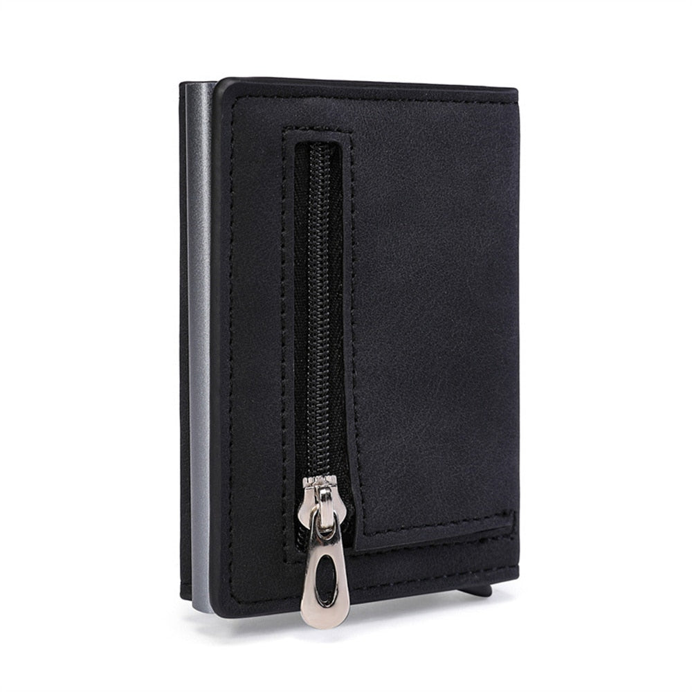 Porte Cartes Zippé Noir