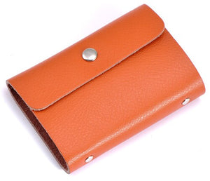 Porte Cartes Femme Orange