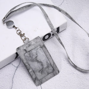 Porte Cartes Tour de Cou Gris