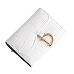 Charger l&#39;image dans la galerie, porte cartes en cuir pour femme de couleur blanche
