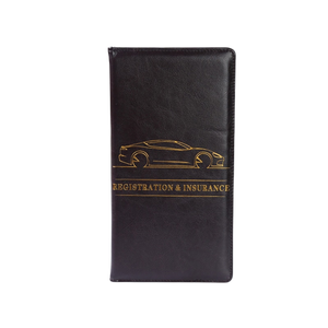 Porte Cartes Grise Noir Voiture