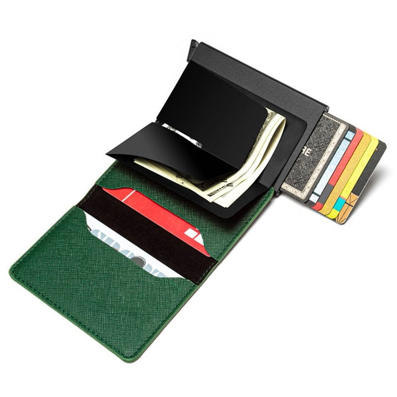 Porte Carte Métallique Anti Piratage avec emplacement pour cartes et billets
