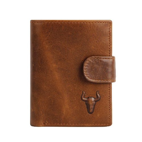 porte carte en cuir avec un motif d'animal