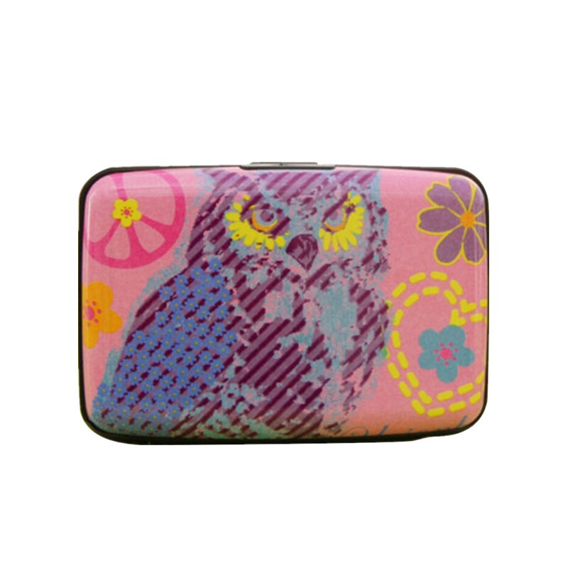 Porte Cartes RFID<br /> Hibou Rose