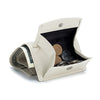 Porte Cartes avec emplacement pour monnaie et billet de couleur  blanc
