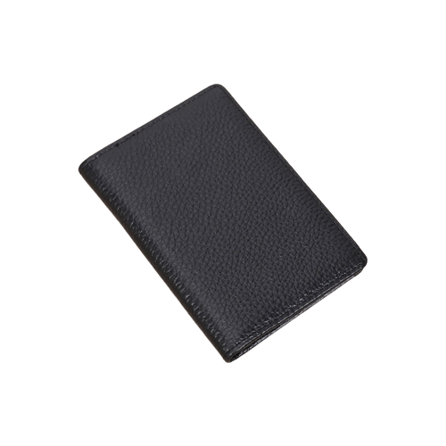 Porte Cartes Ultra fin en cuir noir
