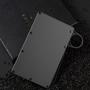Porte cartes en métal de couleur noir