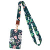 porte carte avec cordon et design fleuri