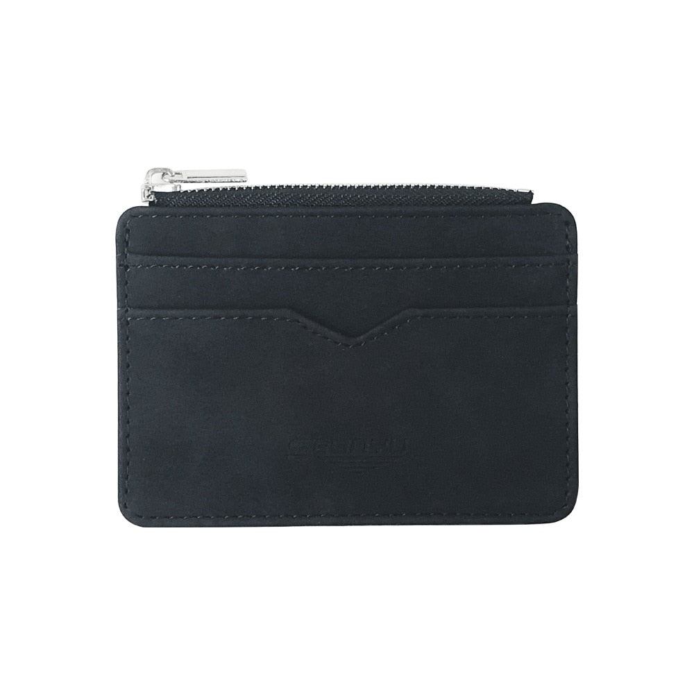 Porte Cartes Zippé Noir