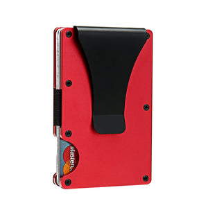Porte Cartes Métal Rouge
