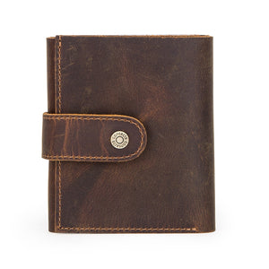 Porte carte en cuir vintage