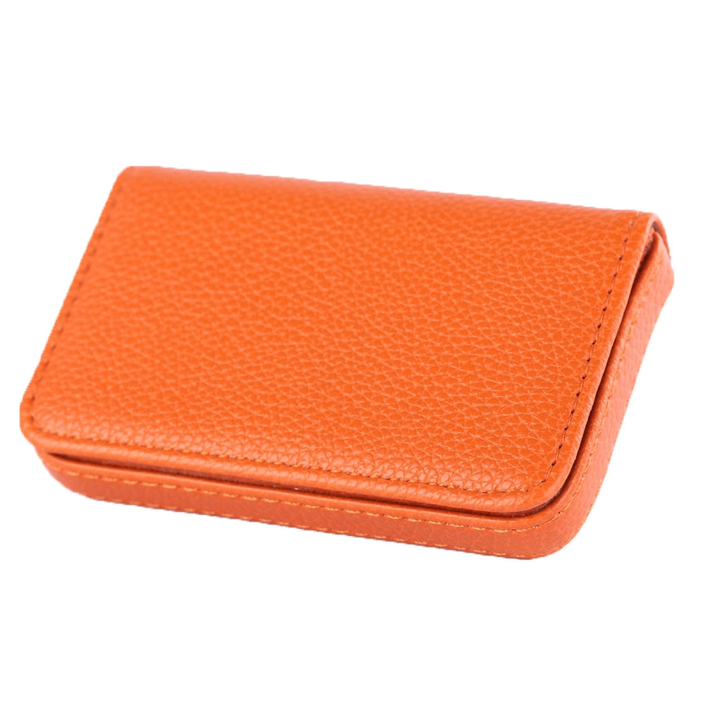 porte cartes de visite de couleur orange