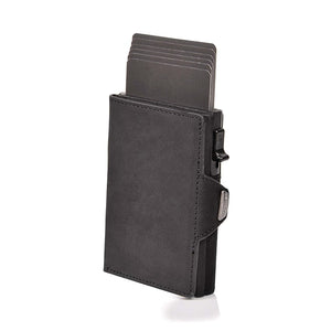 Porte Cartes magnétique en cuir avec protection RFID