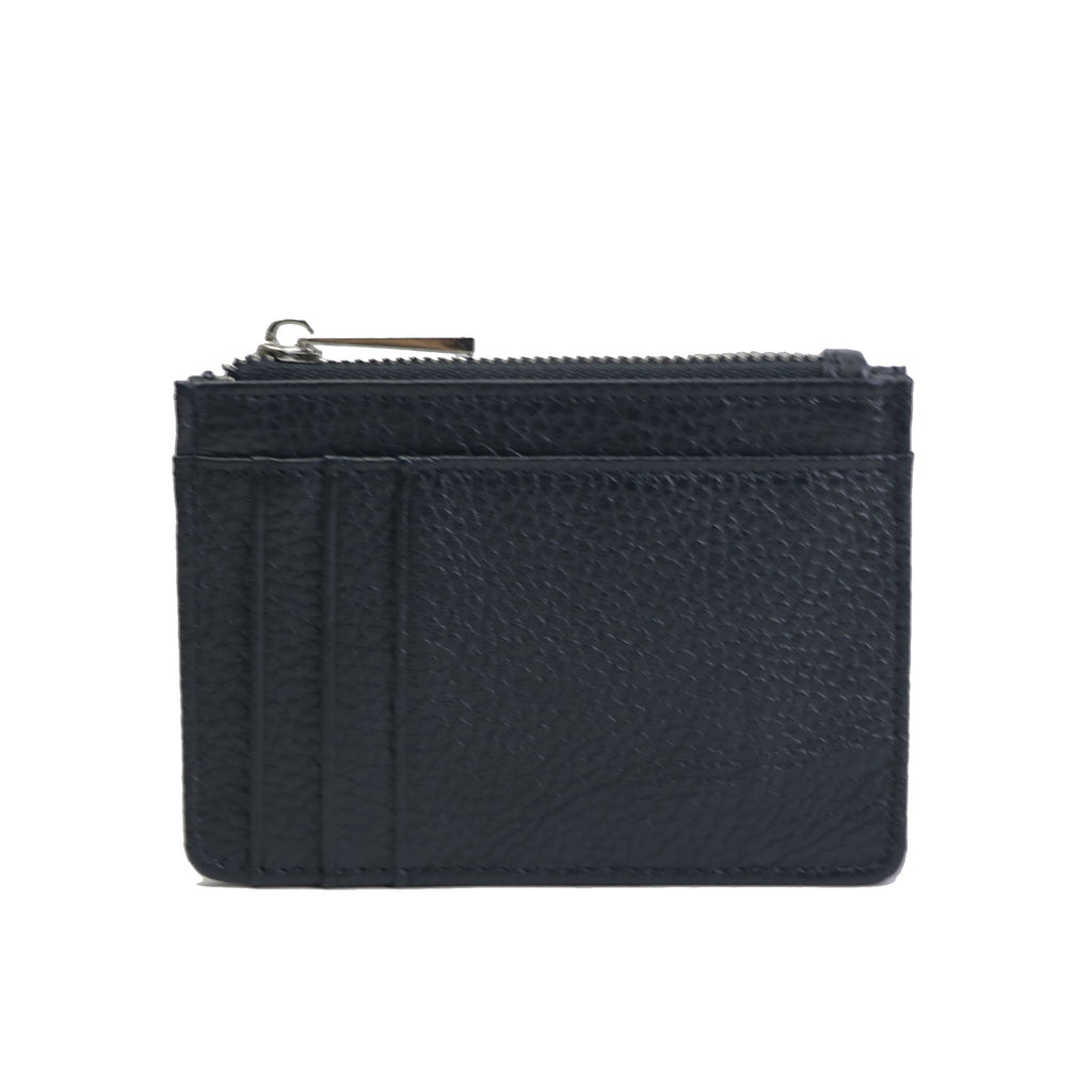 porte cartes en cuir noir