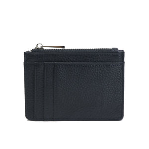 porte cartes en cuir noir