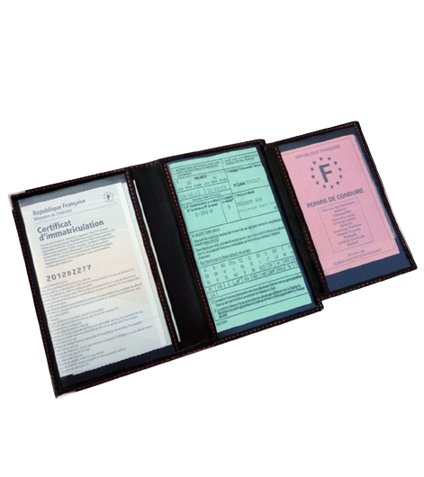 Porte Carte Grise Ferrari 3 volets