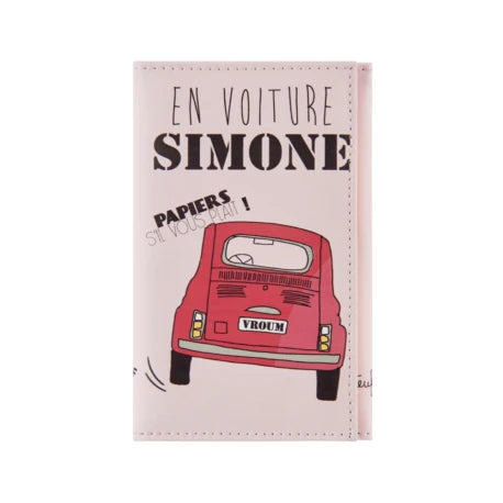 porte carte grise en voiture simone